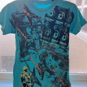 Graphic Teal Short Sleeve Tee
